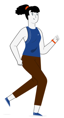 lady running